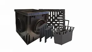 Дождеприемник в сборе Standartpark PolyMax Basic ДП–30.30-ПП с ПС и КОДП с РВ снеж.ВЧ (083703.1-Ч) 2